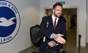Danny Ings checks in at the Amex.