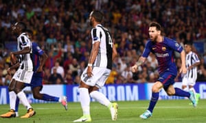 Lionel Messi was in imperious form, scoring twice against Juventus in Barcelona’s 3-0 win in the Champions League.