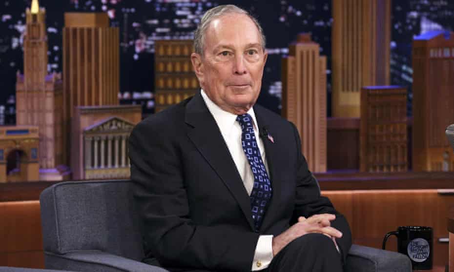 Michael Bloomberg during an interview on the Tonight Show on 28 January. 