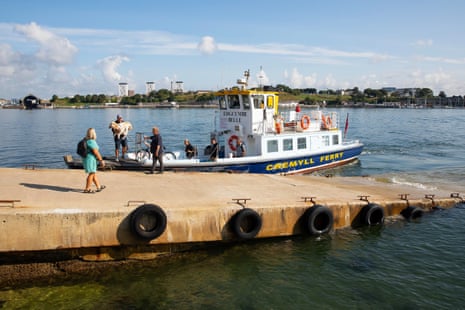 Passengers disembarking from Cremyll ferry.