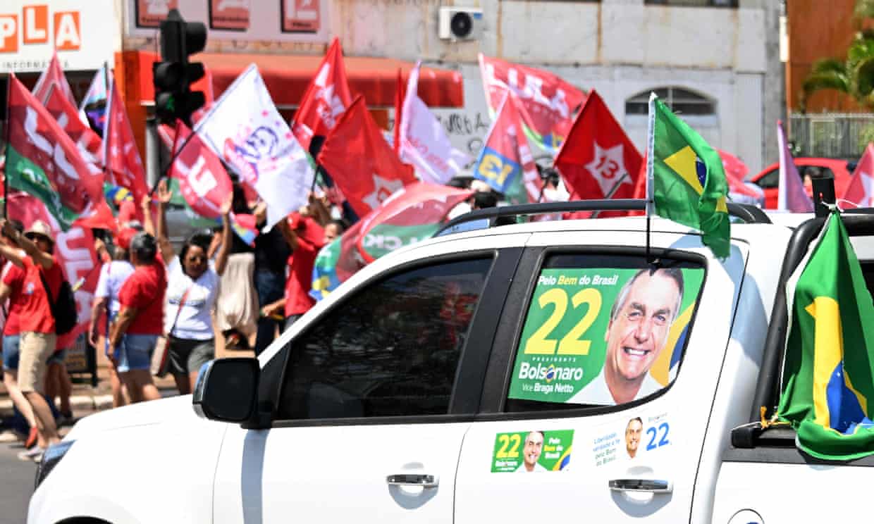 Brazilians go to polls with Lula slight favourite to oust far-right Bolsonaro (theguardian.com)