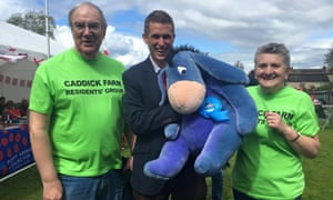 Gavin Williamson holding Eeyore