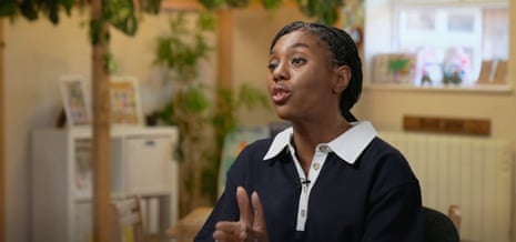Kemi Badenoch being interviewed by on the BBC's Sunday with Laura Kuenssberg