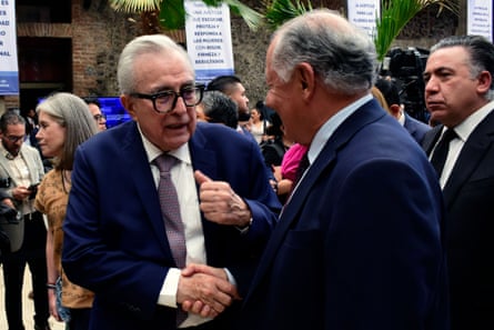 Governor of Sinaloa, Ruben Rocha Moya on 17 April, 2026, in Mexico City, Mexico.