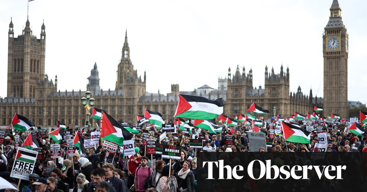 100,000 join London march against strikes on Gaza