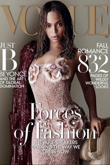 Beyonce on the cover of US Vogue