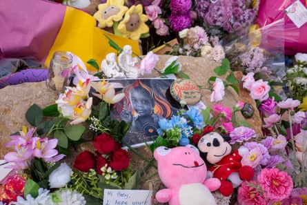 Floral tributes to Kumanjayi Little Baby in Alice Springs.