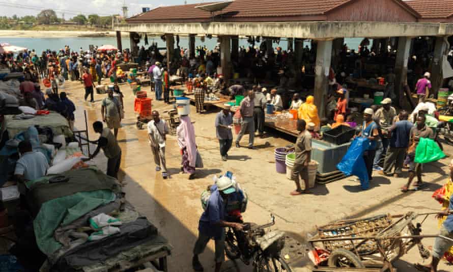 The fish market in Dar es Salaam.