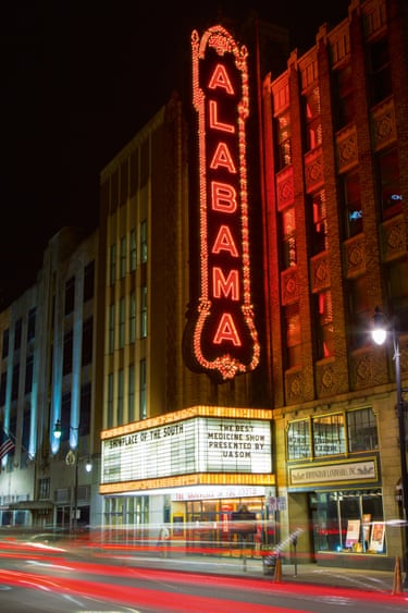 Alabama, The Historic Alabama Theater in Birmingham, 2014 Susan Seubert“Showplace of the South” and indeed it was when those doors first opened in 1927. The theatre was Paramount’s showcase movie palace, beckoning patrons from across the Southeast into its plush, gold-leafed Moorish Revival interior.