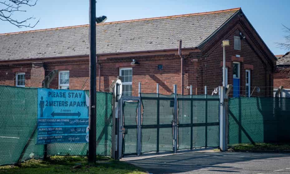 Napier Barracks COVID-19 Safety Sign