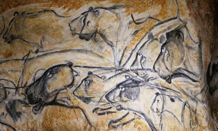 Animal figures from the replica Chauvet cave in southern France, opened in 2015 to protect the originals from damage.