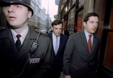 Ian (left) and Kevin Maxwell arrive at court during their 1996 fraud trial. They were acquitted