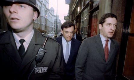 Kevin (right) and Ian Maxwell, seen arriving at the Old Bailey , were acquitted of alleged conspiracy to defraud charges in 1996 following a four-year legal ordeal