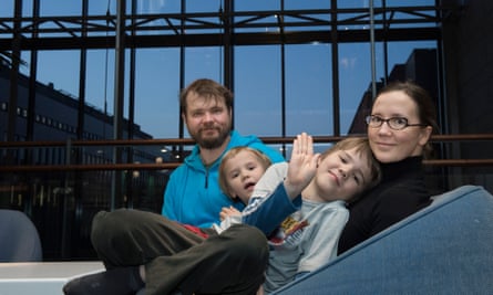 Like many families in Finland, Petri and Kirsi Louhelainen balance raising their two children.