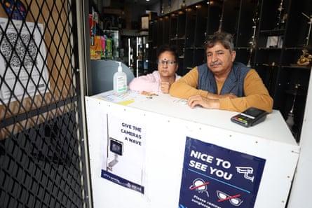 Vape Shop owner Subhash Batra and his wife Sushma Kumar