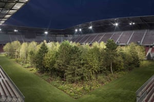 The Austrian Football Stadium With A Forest On The Pitch In Pictures Sport The Guardian