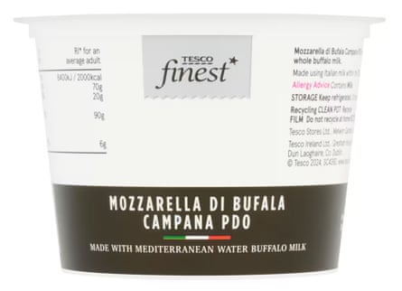 Tesco Finest Mozzarella Di Bufala Campana PDO 200g