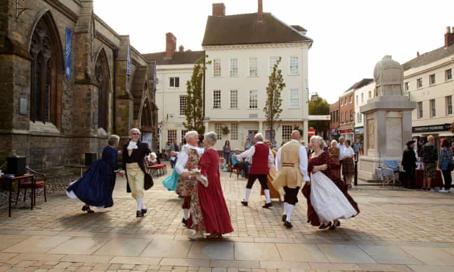 Lichfield residents celebrate their famous son