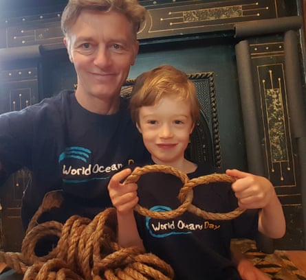 Gerard Neil and son Julian on World Oceans Day