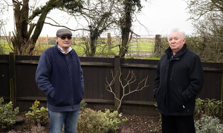 Mick Palmer, 78 and Kieron Jaynes, 70, who own houses metres away from the proposed site