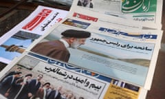 A newspaper with a picture of the late Iran's President Ebrahim Raisi is seen in Tehran, Iran May 20, 2024.