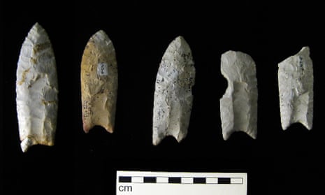 Clovis points from the Rummells-Maske Site, 13CD15, Cedar County, Iowa