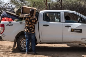 Pickup truck, Turkana, Kenya