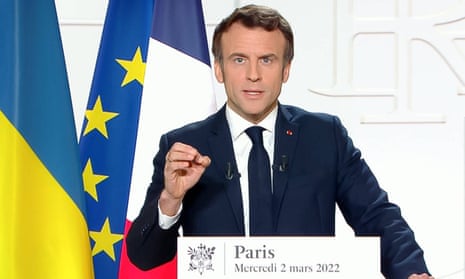 The French president, Emmanuel Macron