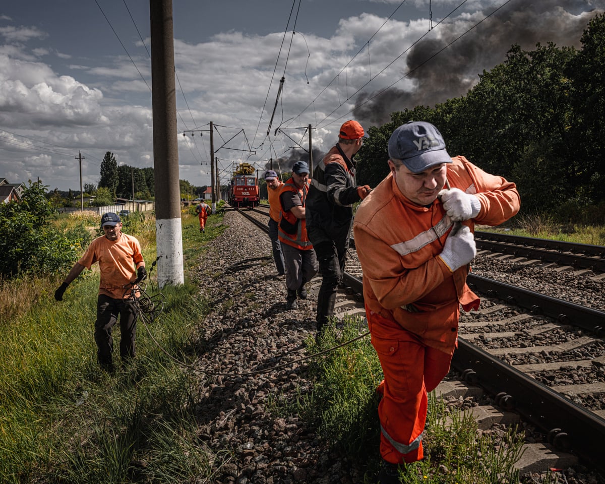 Un deposito ferroviario ucraino gravemente danneggiato da un attacco