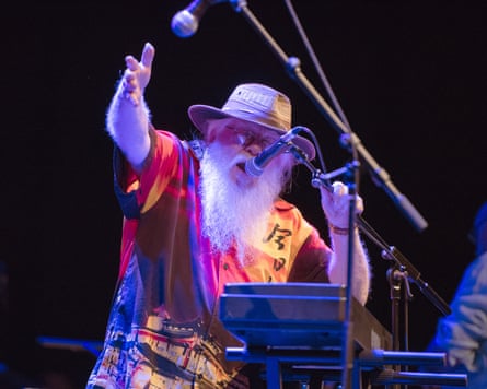 Hermeto Pascoal performing at the Barbican Centre, London, in 2016.