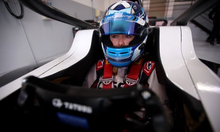 Chloe Grant dans le cockpit lors des essais au Paul Ricard plus tôt ce mois-ci