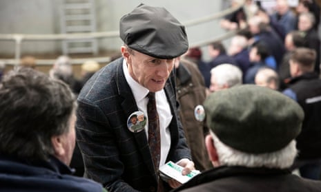Michael Healy-Rae canvassing in Listowel in Ireland.