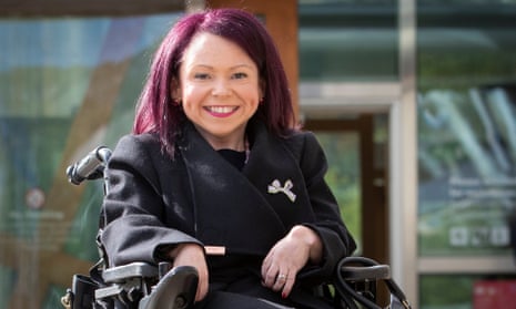 Labour’s Pam Duncan-Glancy, the first permanent wheelchair user to be elected to the Scottish parliament.