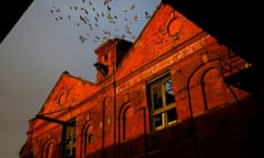 A derelict factory building in Grimsby
