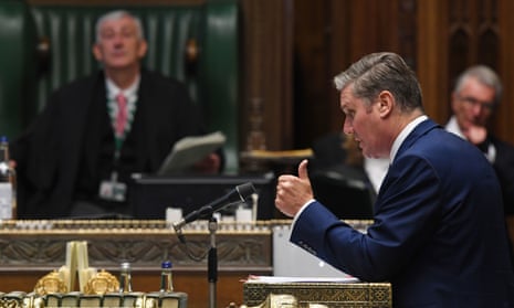 Keir Starmer at prime minister’s questions last week.