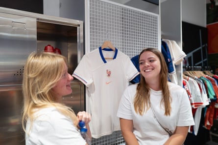 PE teacher Holly Agate, 23, and Georgina Simpson at the shop Style of Our Own.