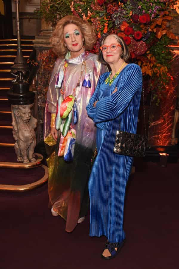 Philippa and Grayson Perry at the Evening Standard Theatre awards in 2019.