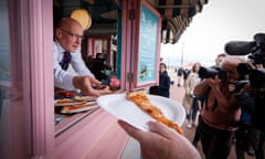 John Swinney on the campaign trail at Portobello Beach and Promenade last week.