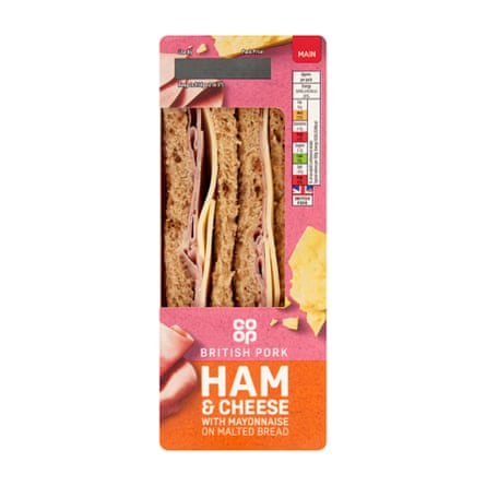 Co-op Ham & Cheese with Mayonnaise on Malted Bread