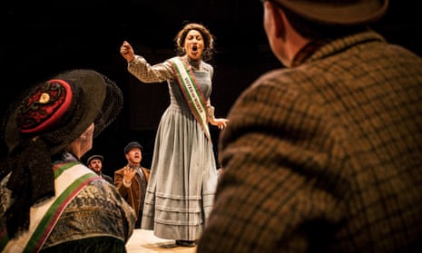 Powerful voice … Danielle Henry as Annie Kenney in Votes for Women.