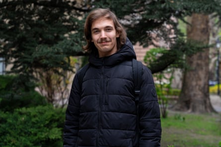 Ákos smiles for the camera