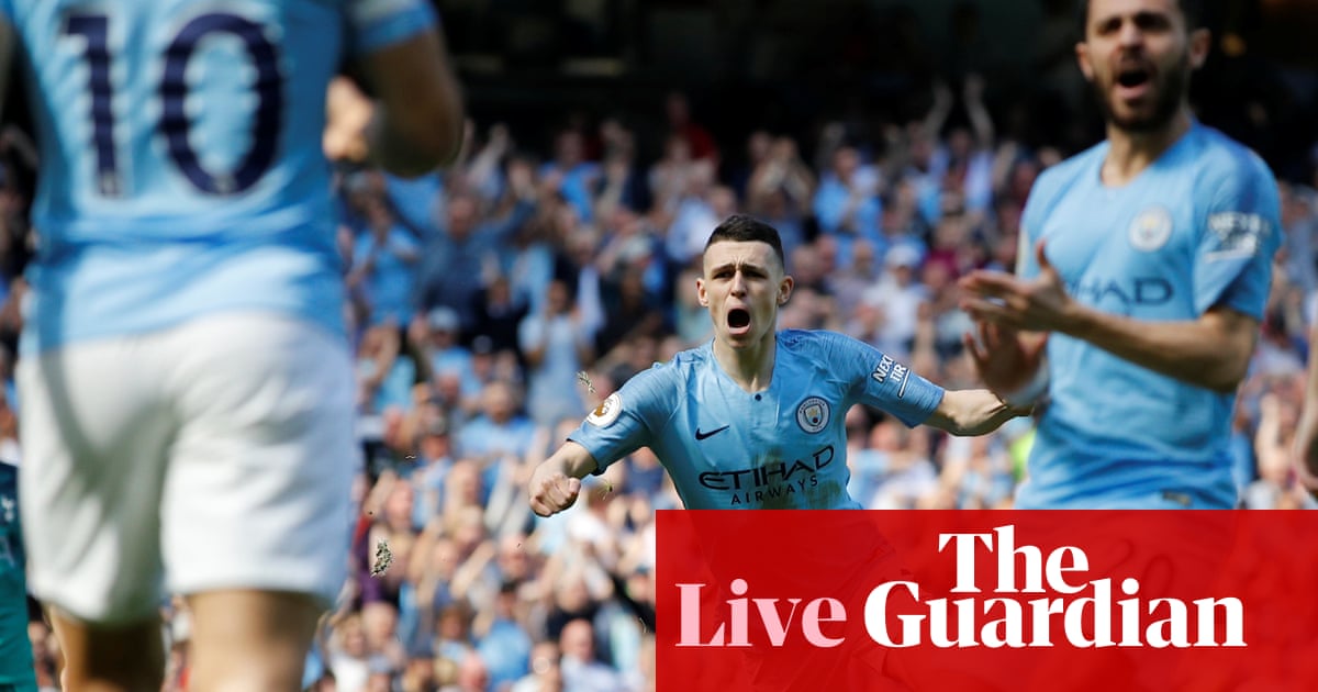 Manchester City 1 0 Tottenham Hotspur Premier League As It Happened Football The Guardian