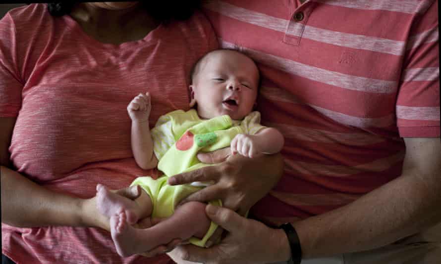 A couple with one baby