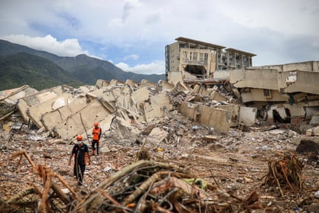 Search and rescue operations continue for survivors trapped under collapsed buildings in the coastal state of La Guaira on 28 June, 2026.