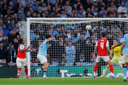 Nico O’Reilly heads in his, and City’s, second goal