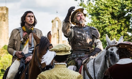 With Jonathan Pryce in The Man Who Killed Don Quixote.
