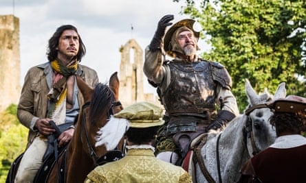 Adam Driver and Jonathan Pryce in The Man Who Killed Don Quixote.