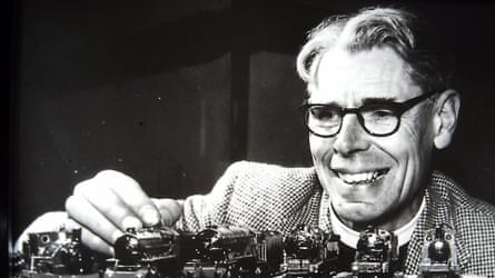 A pick-me-up for a boy with measles … Thomas’s creator, the Rev W Awdry.