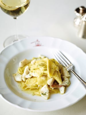 La Pineta’s maltagliati with red mullet.