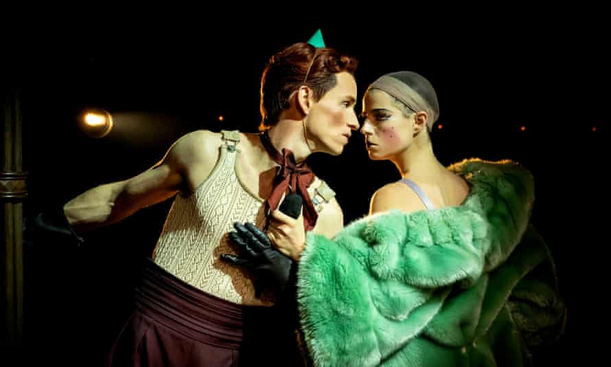 Award-winning … Buckley with Eddie Redmayne in the West End revival of Cabaret.